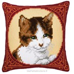 Coussin portrait de chat