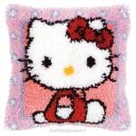 Coussin point noué hello kitty