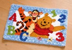 Tapis Point Noué ABC Winnie et Tigrou _ Winnie L'Ourson