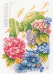 Hydrangea Power  sur toile aida