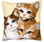 Coussin 3 Petits Chats