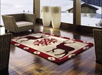 Tapis cerf noel