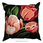 Coussin tulipes