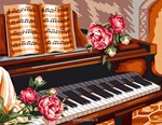 Quatre Fleurs sur un Piano