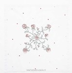 Nappe rose et plumetis