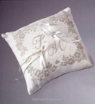 Coussin de mariage Fleuri