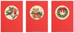 Lot de 3 cartes Fête de Noel avec enveloppes