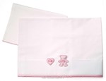 Drap + oreiller rose Mon petit coeur