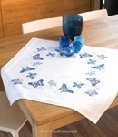 Nappe hortensia et papillon