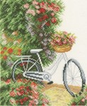 My bicycle  sur toile Etamine 10.5 fils