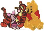 Motif thermocollant Winnie l'Ourson Discussion entre Amis