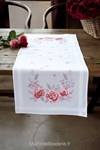 Chemin de table roses roses