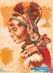 AFRICAN WOMAN - SMALL sur toile Etamine 10.5 fils