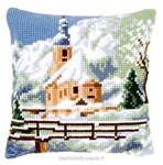 Coussin paysage d 'hiver