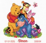 Tableau pénom winnie - L'amitié