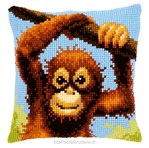 Coussin ourang-outang coquin