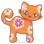 Motif thermocollant Petit Chat Orange