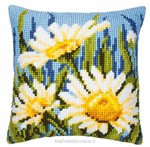 Coussin Maguerittes au printemps