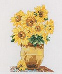 Les tournesols sur toile aida