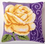 Coussin fleur déco