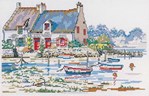 Maison dans le golf du morbihan sur toile aida