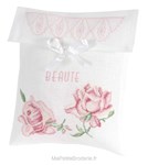 Pochette maquillage aux deux roses