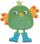 Motif thermocollant Oiseaux Patch Vert