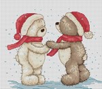 Bruno et Bianca dans la neige
