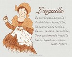 L AIGUILLE sur toile de lin 12 fils