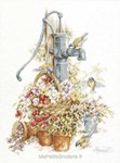 PUMP - BIRDS sur toile Etamine 10.5 fils