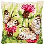 Coussin Chardons et papillons