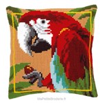 Coussin perroquet