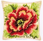 Coussin portrait de coquelicot