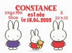 Tableau naissence Miffy