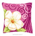 Coussin déco violette