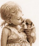 La fillette et son chiot