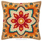 Coussin géométrie d'automne