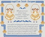 COQUILLES ST JACQUES sur toile aida 7.0