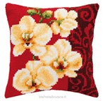 Coussin Orchidées déco