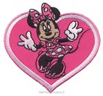 Motif thermocollant Minnie Cœur Rose