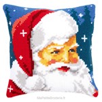 Coussin portrait du père noël