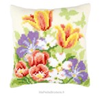 Coussin fleur de printemps