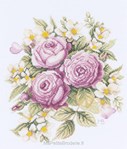 Peonies - MB sur toile Etamine 10.5 fils