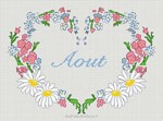 AOUT sur toile aida 7.0