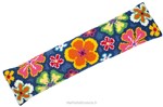 Bas de porte fleurs multicolores