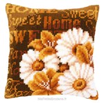 Coussin marguerites modernes