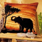 Coussin Elephant d'Afrique