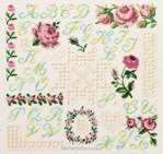 Sampler roses et Hardanger