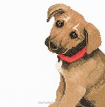 ADORABLE PUPPY sur toile Etamine 10.5 fils