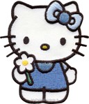 Motif thermocollant Hello Kitty Ma Margueritte